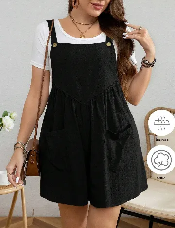 Salopeta SHEIN CURVE, negru