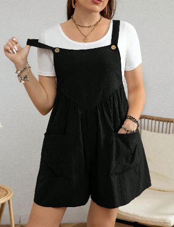 Salopeta SHEIN CURVE, negru