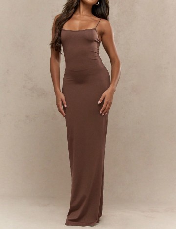 Rochie lunga SHEIN, maro