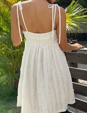Rochie scurta SHEIN, ecru