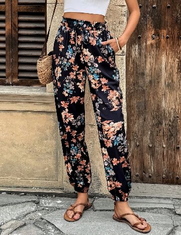 Pantaloni SHEIN, floral print