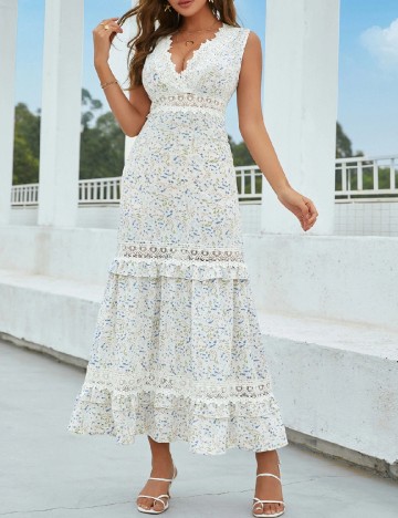 Rochie medie SHEIN, alb