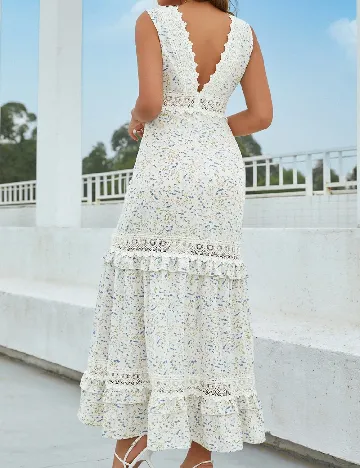Rochie medie SHEIN, alb