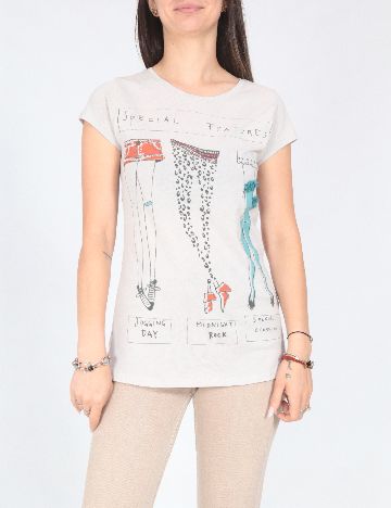 Tricou Zara, gri deschis