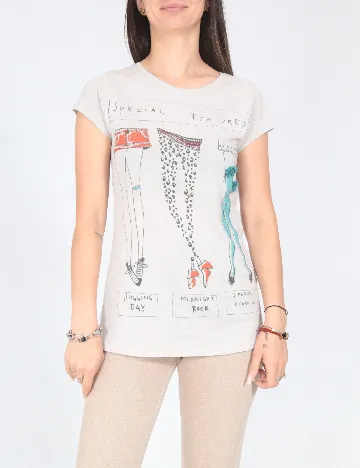 Tricou Zara, gri deschis