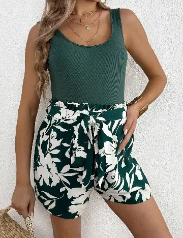 Compleu SHEIN Maternity, alb/verde