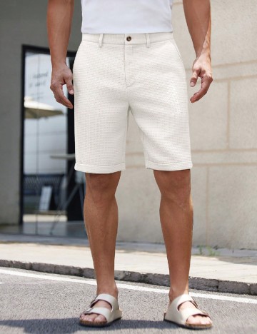 Pantaloni scurti SHEIN, ecru