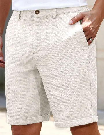 Pantaloni scurti SHEIN, ecru