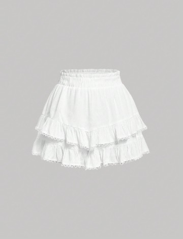 Pantaloni scurti SHEIN, alb