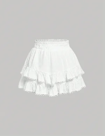 Pantaloni scurti SHEIN, alb