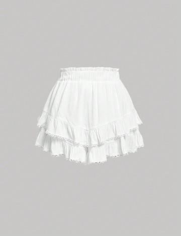 Pantaloni scurti SHEIN, alb