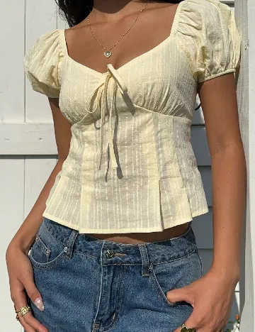 Top SHEIN, galben