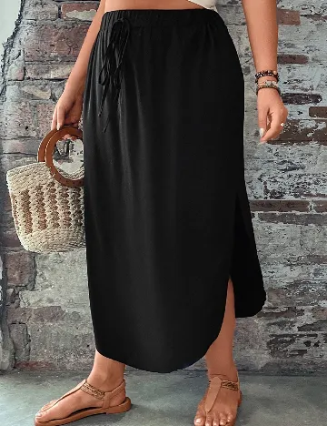 Fusta SHEIN CURVE, negru