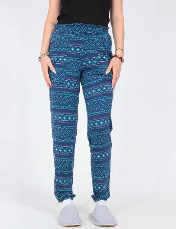 Pantaloni de pijama Tezenis, albastru