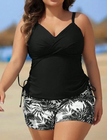 Costum de baie SHEIN CURVE, negru