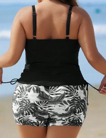 Costum de baie SHEIN CURVE, negru