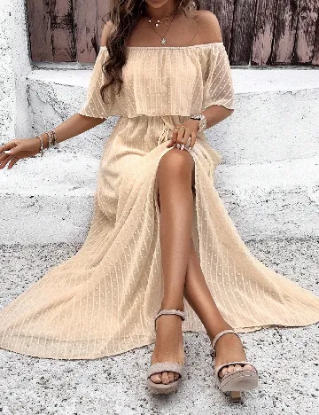Rochie lunga SHEIN, crem