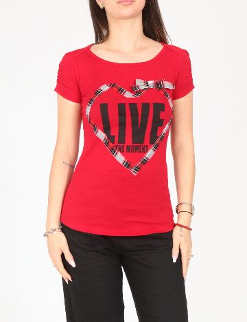 Tricou Bershka, rosu