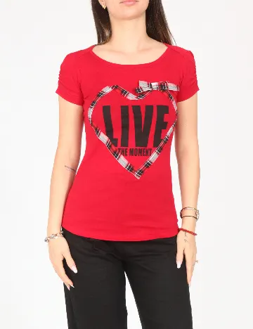 Tricou Bershka, rosu
