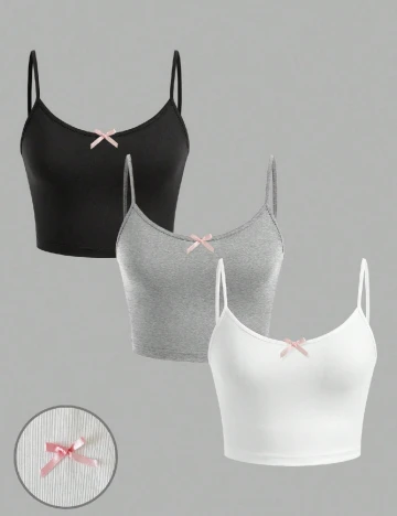 Set topuri 3 bucati SHEIN, mix culori