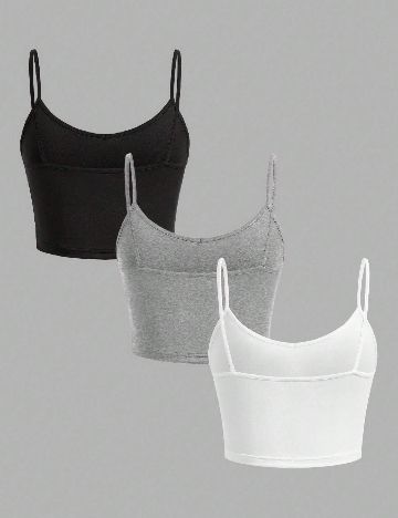 Set topuri 3 bucati SHEIN, mix culori
