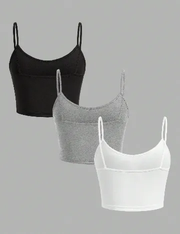 Set topuri 3 bucati SHEIN, mix culori