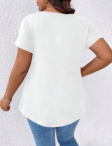 Tricou SHEIN CURVE, alb