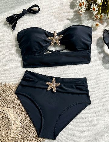 Costum de baie SHEIN, negru