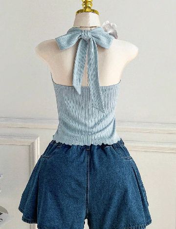 Top SHEIN CURVE, albastru