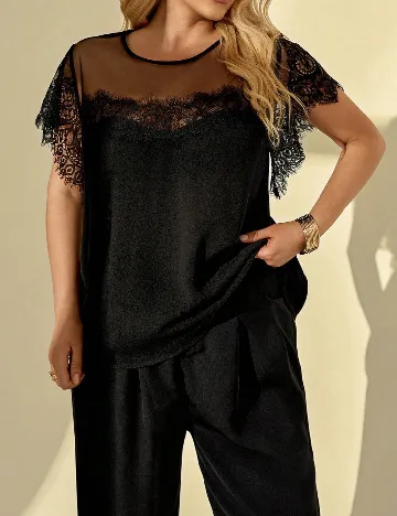 Bluza SHEIN CURVE, negru