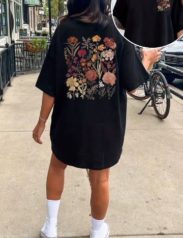 Tricou Oversize SHEIN, negru