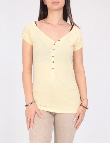 Tricou Bershka, galben