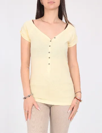 Tricou Bershka, galben