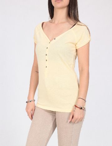 Tricou Bershka, galben