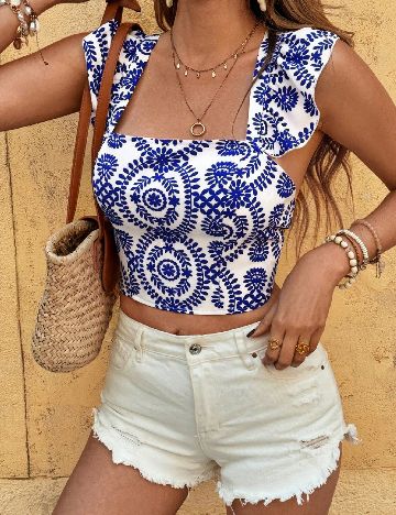 Top SHEIN, albastru