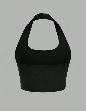 Set topuri 2 bucati Shein Kids, alb/negru