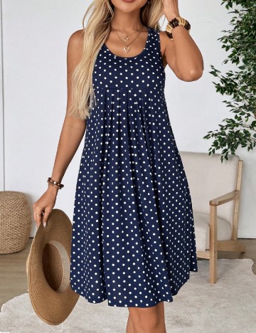 Rochie scurta Emery Rose, bleumarin