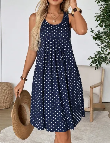 Rochie scurta Emery Rose, bleumarin