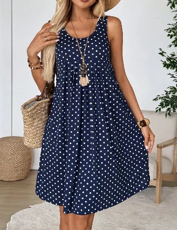 Rochie scurta Emery Rose, bleumarin