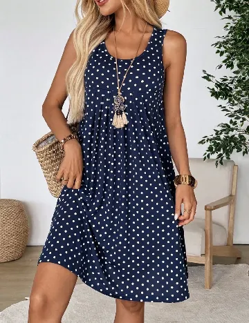 Rochie scurta Emery Rose, bleumarin