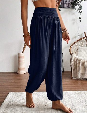 Pantaloni SHEIN, bleumarin