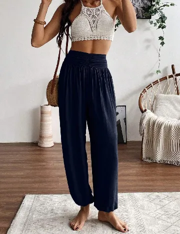 Pantaloni SHEIN, bleumarin