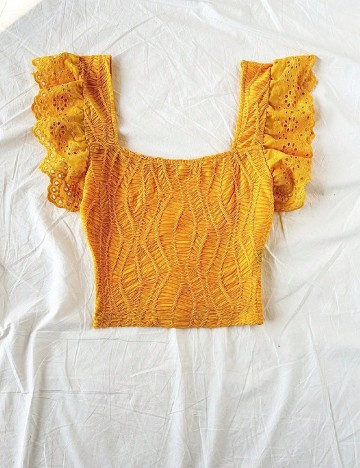 Top SHEIN, galben