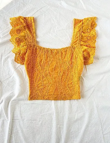 Top SHEIN, galben