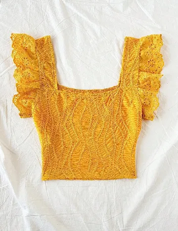 Top SHEIN, galben