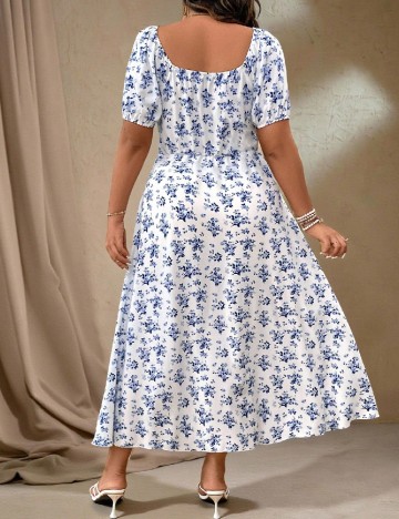 Rochie medie SHEIN CURVE, alb