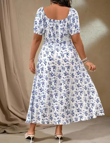 Rochie medie SHEIN CURVE, alb