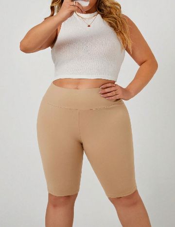 Pantaloni scurti Emery Rose Curve, crem