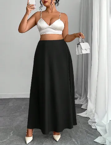 Fusta SHEIN CURVE, negru