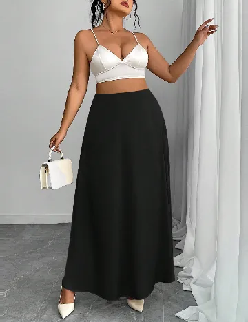 Fusta SHEIN CURVE, negru